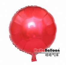铝箔铝膜气球光版18寸圆形红色
