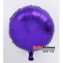 铝箔铝膜气球光版18寸圆形紫色