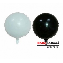 铝箔铝膜气球光版18寸圆形黑色