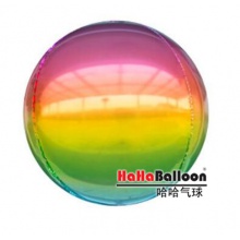 光版正圆形3D4D魔法球22寸彩虹色彩色渐变色