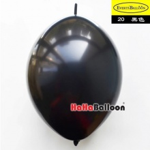 针尾巴气球12寸标准黑色100个/包