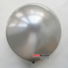 圆形气球36寸珠光银色1个