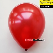 圆形气球12寸珠光红色100个/包