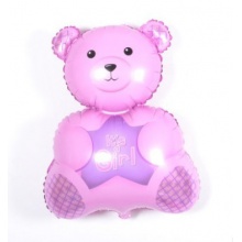 铝箔铝膜气球大号贝贝熊粉色