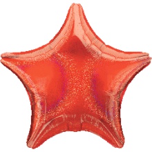 美国Anagram铝箔铝膜18寸五角星形镭射红色