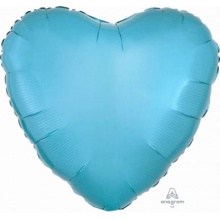 美国Anagram进口铝箔铝膜光版18寸爱心形海蓝色