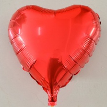 铝箔铝膜气球光版18寸爱心形红色