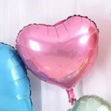 铝箔铝膜气球光版18寸爱心形粉色