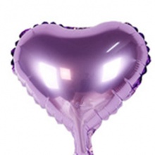 铝箔铝膜气球光版18寸爱心形丁香紫色