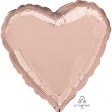美国anagram铝箔铝膜光版18寸爱心形玫瑰金色