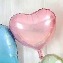 铝箔铝膜气球光版10寸爱心形粉色