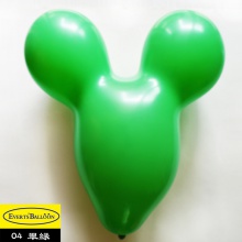 乳胶米奇头兔头气球27寸绿色100个/包