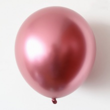 闪亮金属气球12寸铬粉色50个/包
