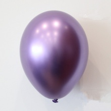 闪亮金属气球12寸铬紫色50个/包