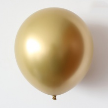 闪亮金属气球12寸铬金色50个/包