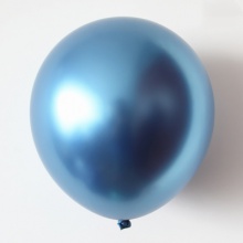 闪亮金属气球12寸铬蓝色50个/包
