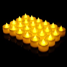 发光蜡烛电子蜡烛黄色一盒（24个）