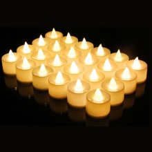 发光蜡烛电子蜡烛暖白色一盒（24个）