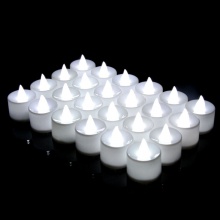 发光蜡烛电子蜡烛白色一盒（24个）