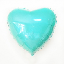 铝箔铝膜气球光版4寸爱心形薄荷绿色/蒂芙尼色